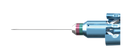 765R 12-4013H End-Grasping  Forceps, Expanded Space Between Branches, Attached to a Squeeze Handle, with RUMEX Flushing System, 23 Ga